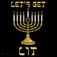 Lets Get Lit Chanukah Happy Hanukkah Funny Menorah Jewish T-Shirt