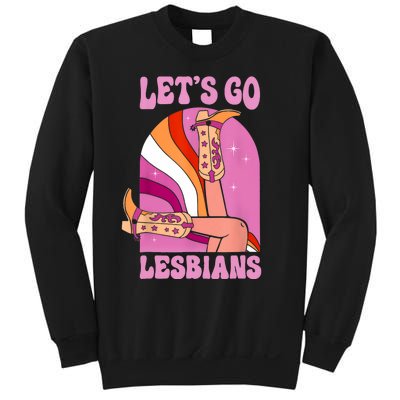 LetS Go Lesbians Lgbtq Lesbian Pride Month Cowgirl Sweatshirt