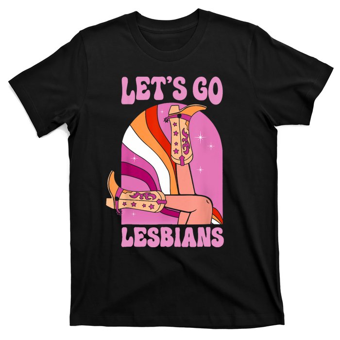 LetS Go Lesbians Lgbtq Lesbian Pride Month Cowgirl T-Shirt