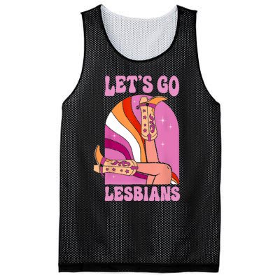 LetS Go Lesbians Lgbtq Lesbian Pride Month Cowgirl Mesh Reversible Basketball Jersey Tank