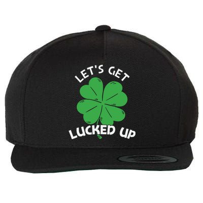 Lets Get Lucked Up Wool Snapback Cap