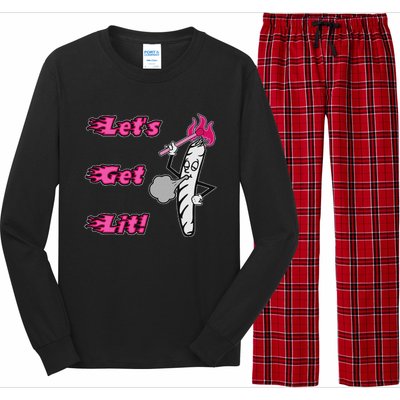 LetS Get Lit! Apparel Long Sleeve Pajama Set