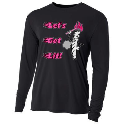 LetS Get Lit! Apparel Cooling Performance Long Sleeve Crew