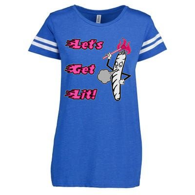 LetS Get Lit! Apparel Enza Ladies Jersey Football T-Shirt