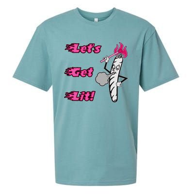 LetS Get Lit! Apparel Sueded Cloud Jersey T-Shirt