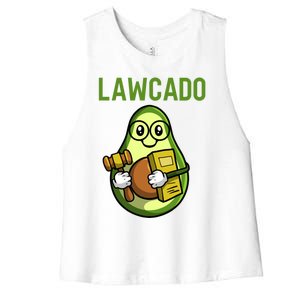 Lawcado Gift Legal Counsel Attorney Law School Student Lawyer Gift Women's Racerback Cropped Tank