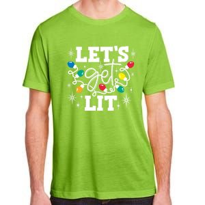 LetS Get Lit Christmas Lights Gift Adult ChromaSoft Performance T-Shirt