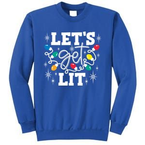 LetS Get Lit Christmas Lights Gift Sweatshirt