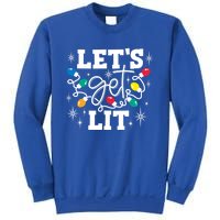 LetS Get Lit Christmas Lights Gift Sweatshirt