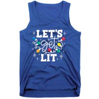 LetS Get Lit Christmas Lights Gift Tank Top