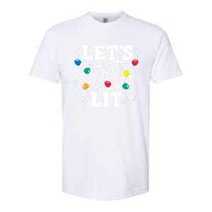 LetS Get Lit Christmas Lights Gift Softstyle CVC T-Shirt