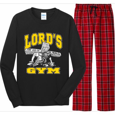 Lords Gym LordS The Sin Of World Jesus Gift Long Sleeve Pajama Set