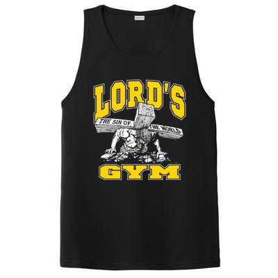 Lords Gym LordS The Sin Of World Jesus Gift PosiCharge Competitor Tank