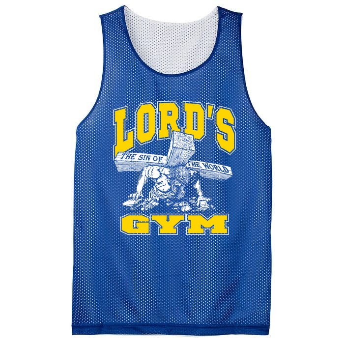 Lords Gym LordS The Sin Of World Jesus Gift Mesh Reversible Basketball Jersey Tank