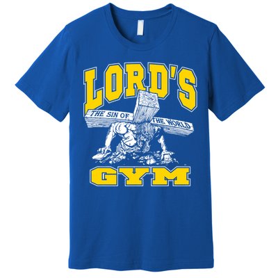 Lords Gym LordS The Sin Of World Jesus Gift Premium T-Shirt