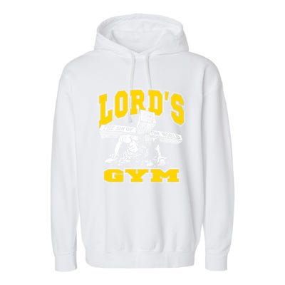 Lords Gym LordS The Sin Of World Jesus Gift Garment-Dyed Fleece Hoodie