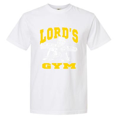 Lords Gym LordS The Sin Of World Jesus Gift Garment-Dyed Heavyweight T-Shirt