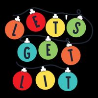Lets Get Lit Christmas Tree Holiday Lights Xmas Gift Impact Tech Backpack