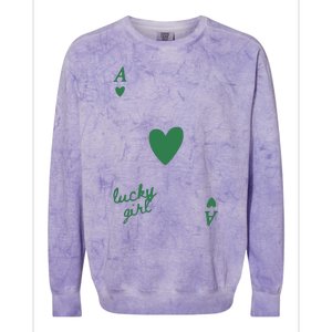 Lucky Girl Colorblast Crewneck Sweatshirt