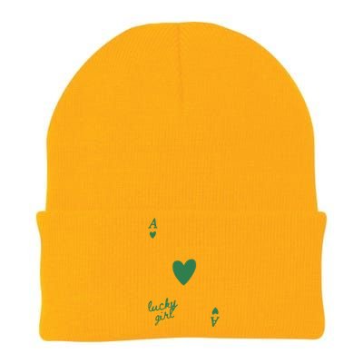 Lucky Girl Knit Cap Winter Beanie