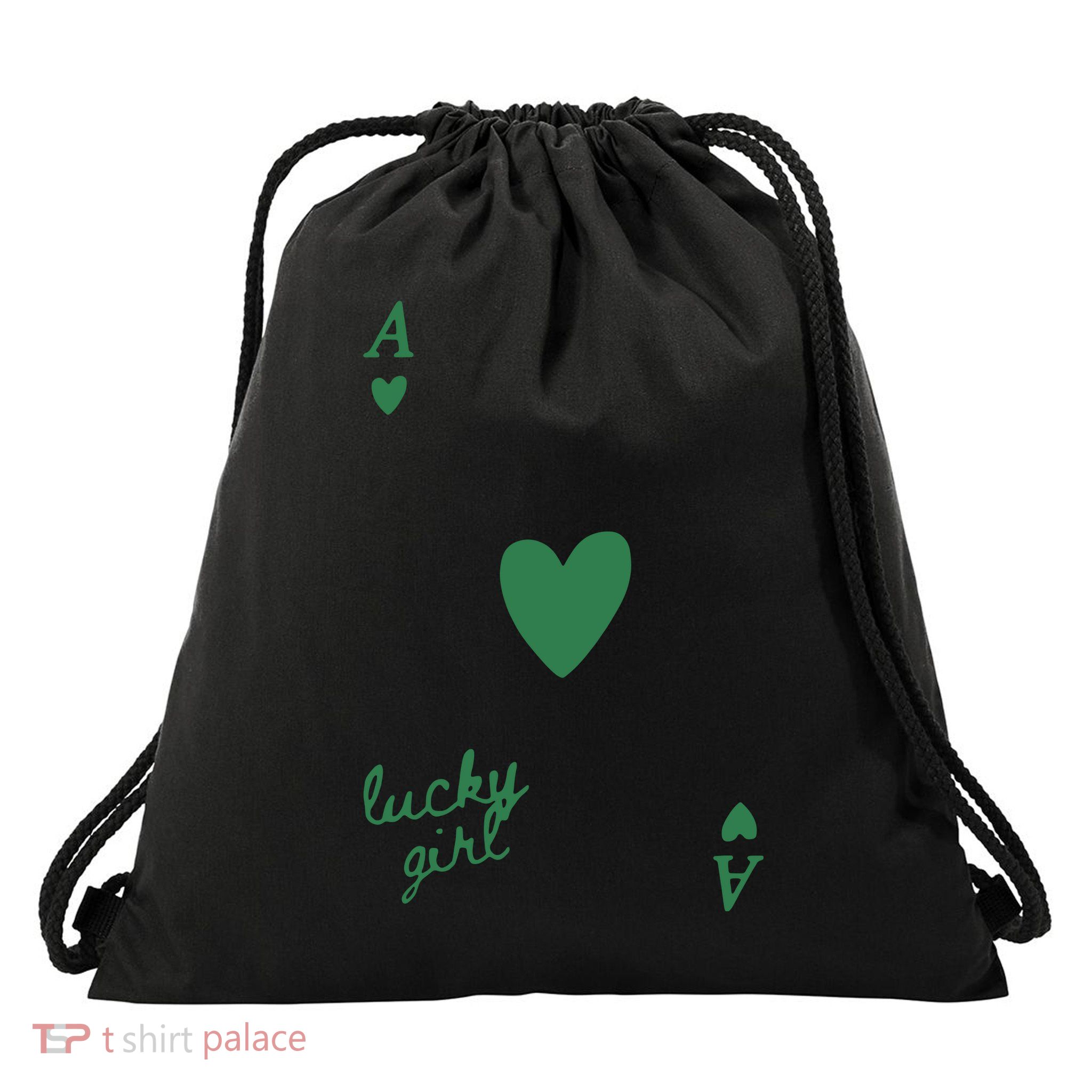 Lucky Girl Drawstring Bag