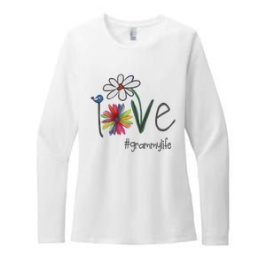 Love Grammy Life Art Flower Great Womens CVC Long Sleeve Shirt