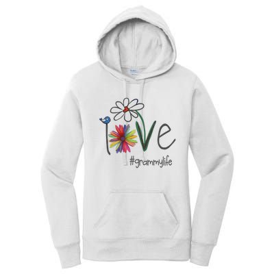 Love Grammy Life Art Flower Great Women's Pullover Hoodie