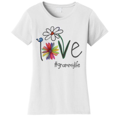 Love Grammy Life Art Flower Great Women's T-Shirt