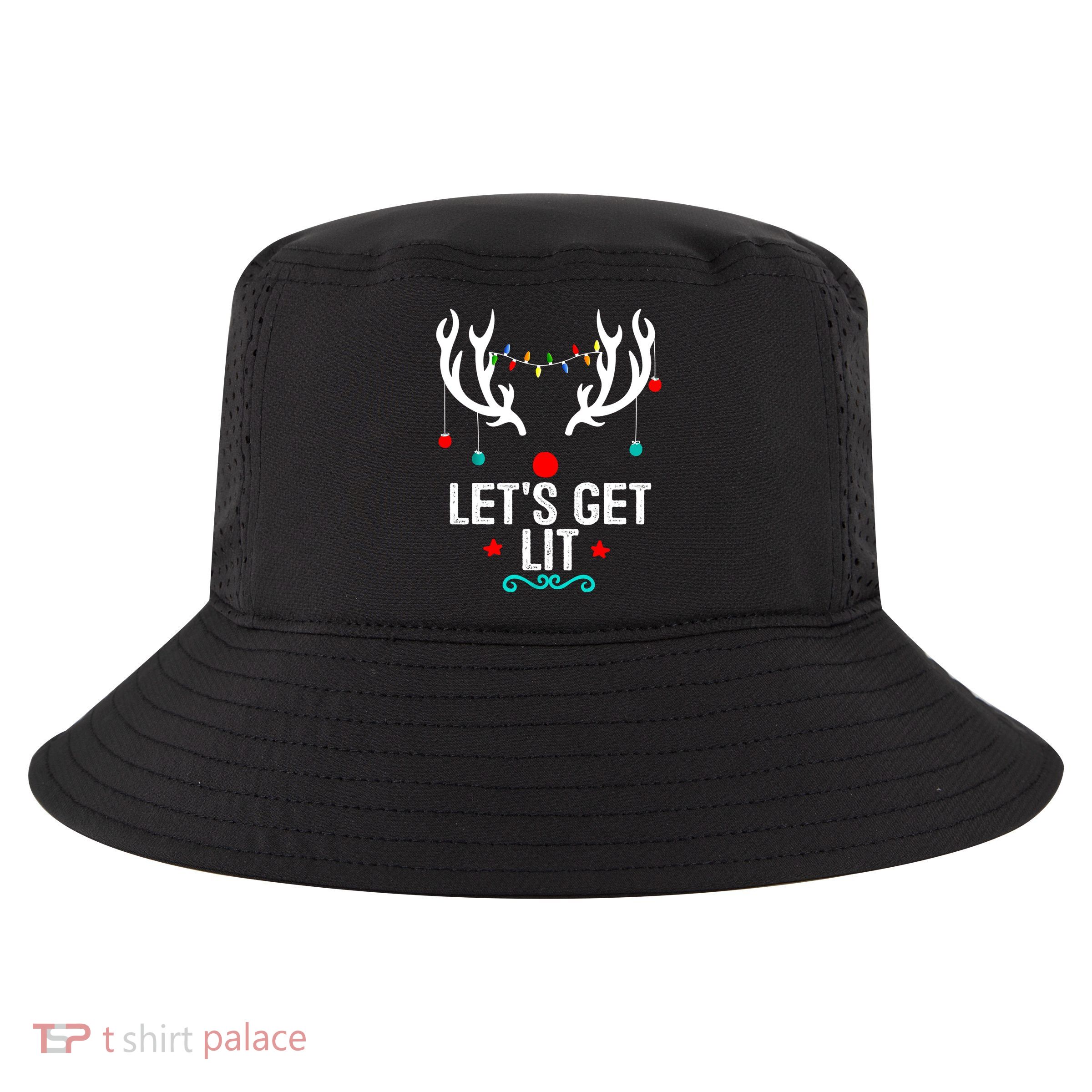 LetS Get Lit Cool Christmas Cool Comfort Performance Bucket Hat