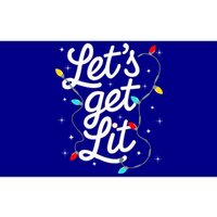 LetS Get Lit Festive Funny Christmas Design Matching Party Gift Bumper Sticker