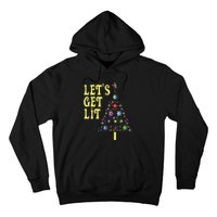 Lets Get Lit Shirts Adult Funny Christmas Hoodie