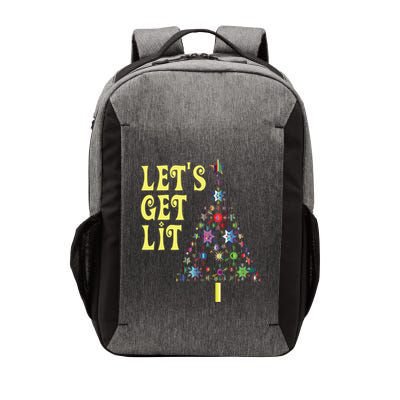 Lets Get Lit Shirts Adult Funny Christmas Vector Backpack