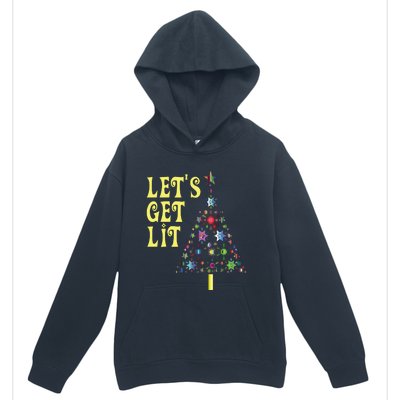 Lets Get Lit Shirts Adult Funny Christmas Urban Pullover Hoodie