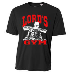 Lords Gym Lord's The Sin of World Jesus Premium Cooling Performance Crew T-Shirt