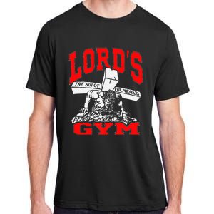 Lords Gym Lord's The Sin of World Jesus Premium Adult ChromaSoft Performance T-Shirt