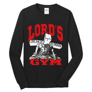 Lords Gym Lord's The Sin of World Jesus Premium Tall Long Sleeve T-Shirt