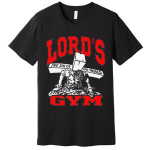 Lords Gym Lord's The Sin of World Jesus Premium Premium T-Shirt