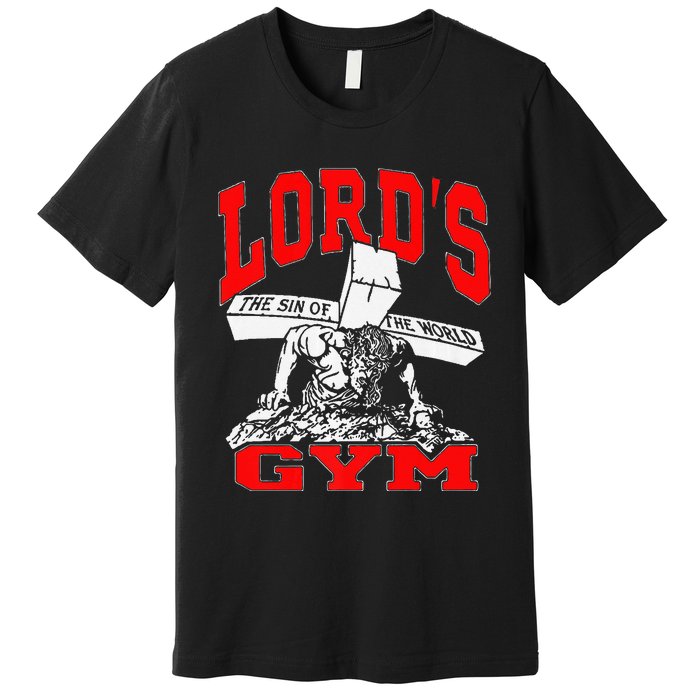 Lords Gym Lord's The Sin of World Jesus Premium Premium T-Shirt