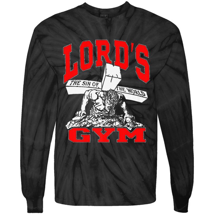 Lords Gym Lord's The Sin of World Jesus Premium Tie-Dye Long Sleeve Shirt