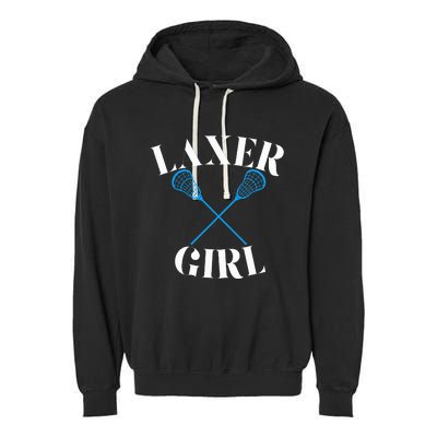 Lacrosse Girl Garment-Dyed Fleece Hoodie