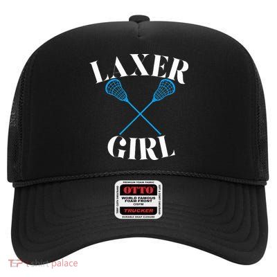 Lacrosse Girl High Crown Mesh Back Trucker Hat