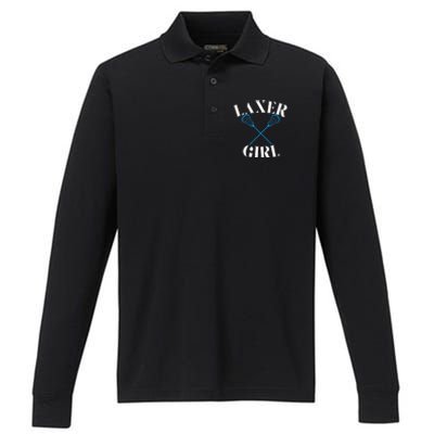 Lacrosse Girl Performance Long Sleeve Polo