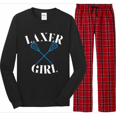 Lacrosse Girl Long Sleeve Pajama Set