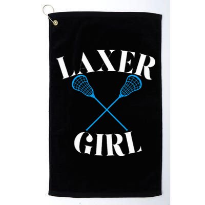 Lacrosse Girl Platinum Collection Golf Towel