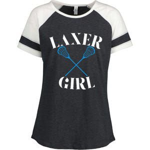 Lacrosse Girl Enza Ladies Jersey Colorblock Tee