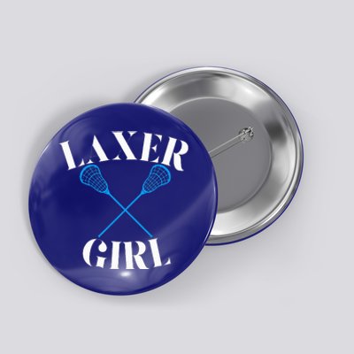 Lacrosse Girl Button