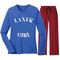 Lacrosse Girl Women's Long Sleeve Flannel Pajama Set 