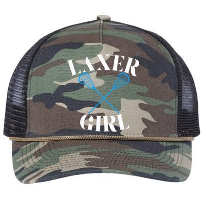 Lacrosse Girl Retro Rope Trucker Hat Cap