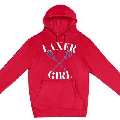 Lacrosse Girl Premium Pullover Hoodie