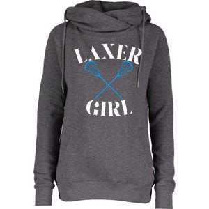 Lacrosse Girl Womens Funnel Neck Pullover Hood